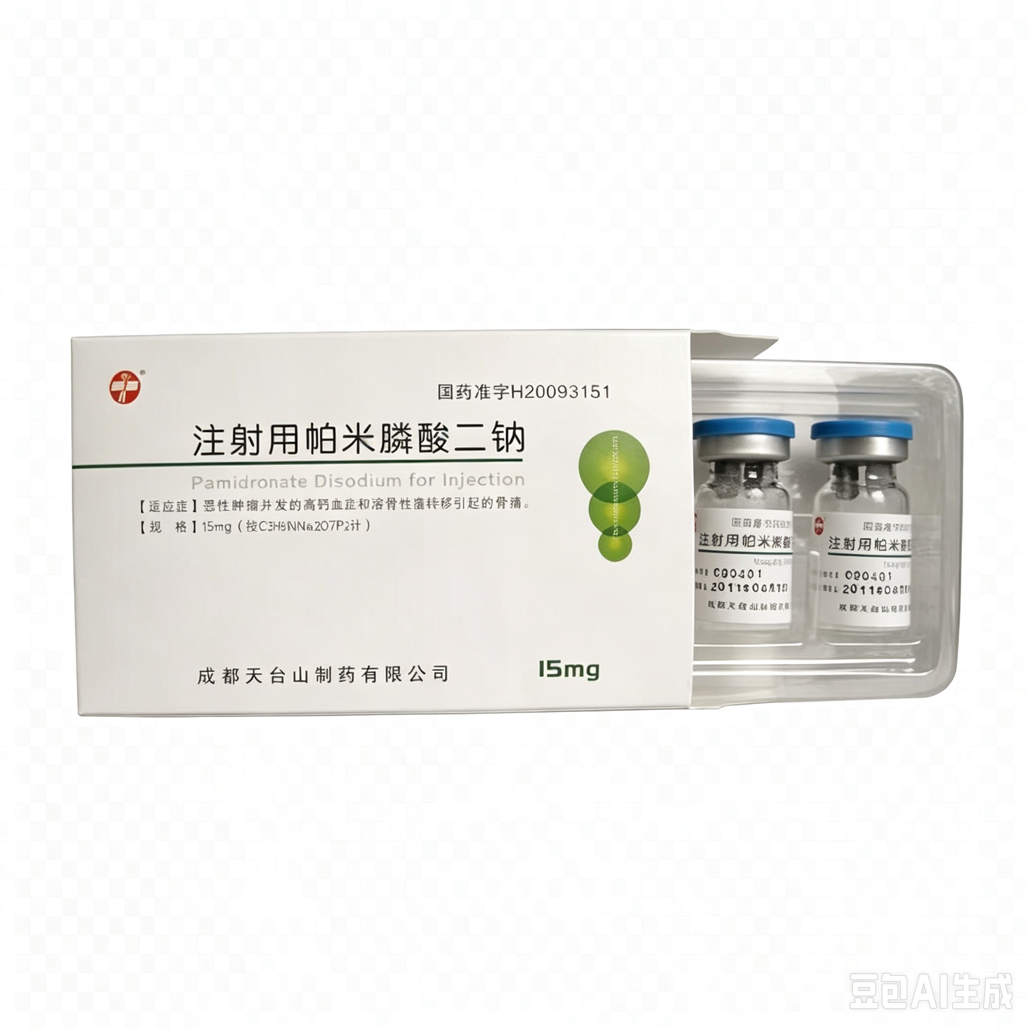 【天台山】注射用帕米膦酸二钠 价格¥296.50 购买药店北京美信康年大药房 适应症恶性肿瘤并发的高钙血症和溶骨性癌转移引起的骨痛